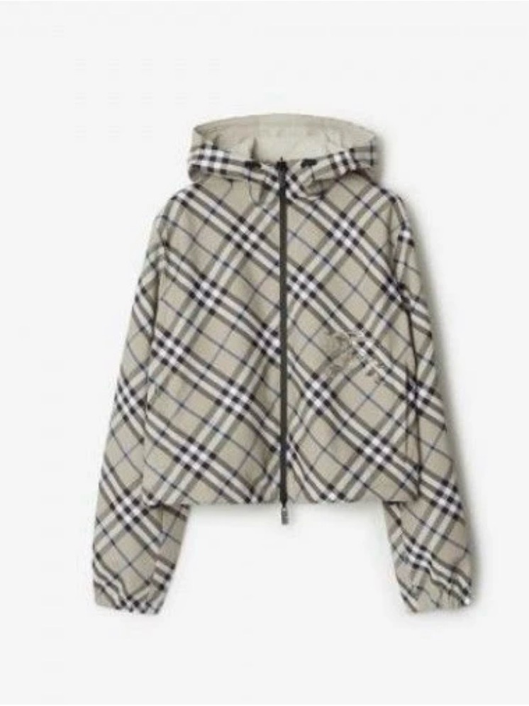 Burberry Cropped Reversible Jacket Xxs